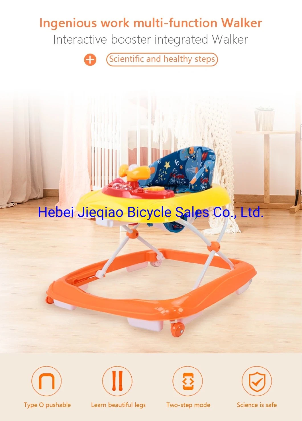 Light Foldable Kids Walking Chair Toys Baby Walker