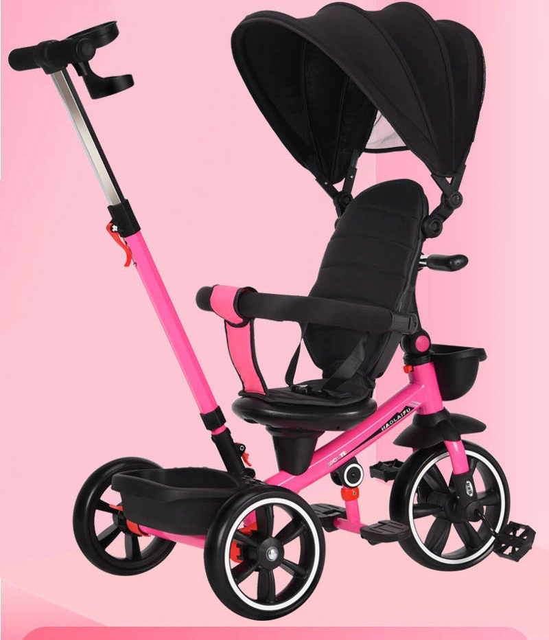 Baby Care 4 in 1 Kid Stroller Trike Ride on Cheap Baby Stroller Tricycle