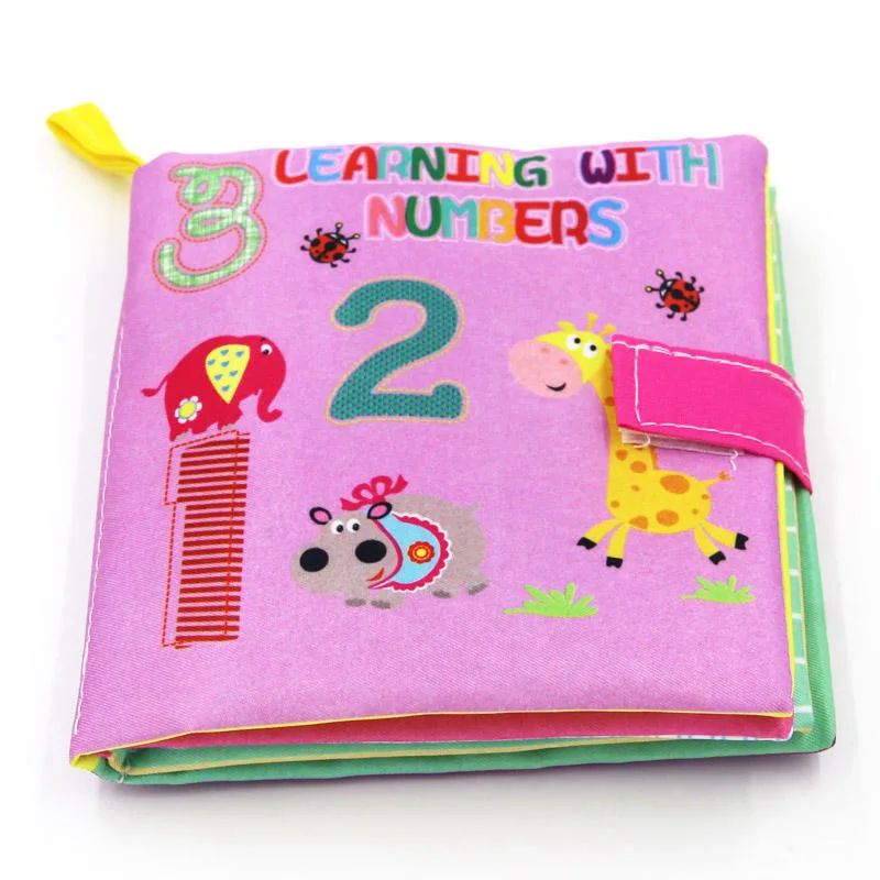 Baby Toys Soft Cloth Books Infant Educational Stroller Rattle