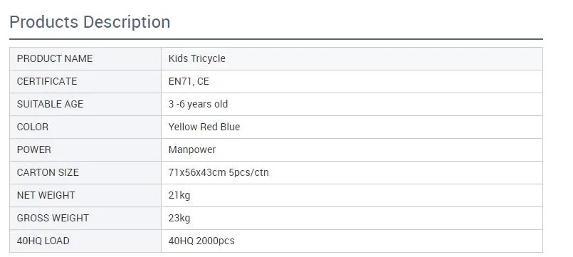 Multi-Functional Children Tricycle with Pedal Three Wheels Baby Car 3 in 1 Kids Tricycles Factory Wholesale Price Baby Car