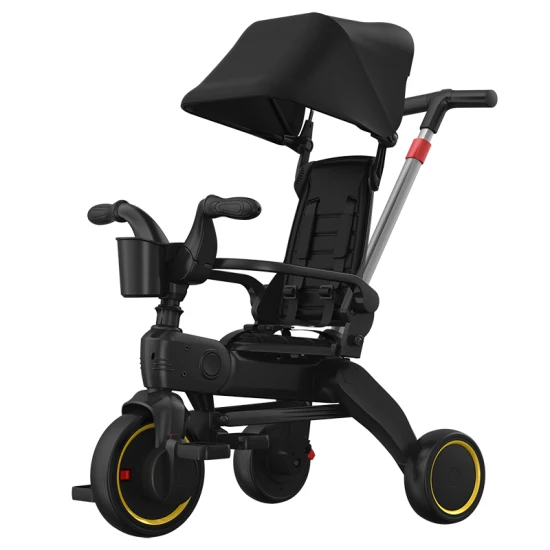 Novo modelo de triciclo mais vendido para crianças dobrável para mamãe e bebê Triciclo Gold Baby