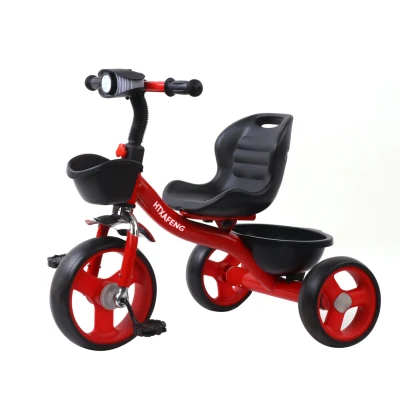 Nova moda para bebê triciclo de aço triciclo infantil com música/triciclo de plástico para crianças de 1 a 6 anos/mini bicicletas baratas para bebês