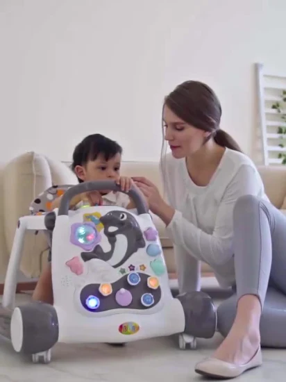 Andador de treinamento para bebês com brinquedo musical de alta qualidade