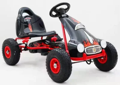 Kart de brinquedo infantil com pedal para crianças de 3 a 7 anos