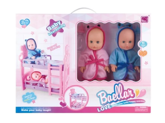 Novo brinquedo de carrinho de bebê brilhante para bonecas